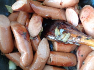 Flavouring the sausages